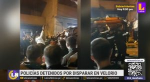 Comas: Policías son detenidos tras hacer disparos al aire en velorio de su compañero 