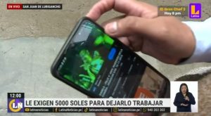 SJL: extorsionadores exigen S/ 5 mil a músico para dejarlo trabajar 