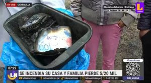 Cieneguilla: familia pierde 20 mil soles tras incendio en su vivienda