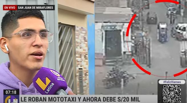 Joven compra mototaxi para generar ingresos y se la roban: “Tengo que seguir pagando las cuotas” 