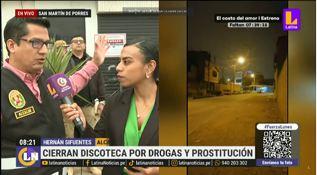 SMP: clausuran discoteca donde se ejercía la prostitución clandestina y venta de drogas