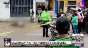 Cañete: sicarios graban crimen de tres personas y su mascota