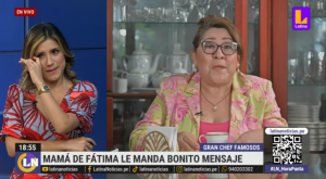 Fátima Aguilar se emociona con mensaje de su madre tras su ingreso a El Gran Chef