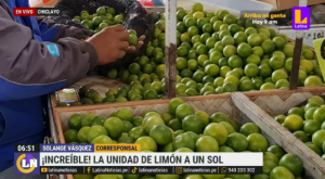 Comerciantes venden la unidad de limón a un sol y cebolla le sigue los pasos