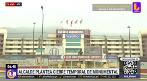 Alcalde de Ate plantea cierre temporal del Estadio Monumental