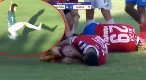 Terrible patada voladora en fútbol hondureño dio la vuelta al mundo [Video]