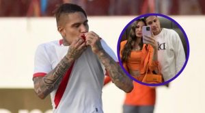 Así alentó Ana Paula Consorte a Paolo Guerrero a poco del Perú vs. Paraguay | FOTO