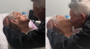 Anciano se despide de su esposa tras 73 años de casados