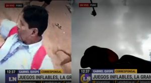 Corresponsal de Latina se cae en pleno enlace en vivo tras informe de playas en Puno