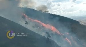 Ayacucho: pueblo salva de ser arrasado por incendio forestal originado por acción humana