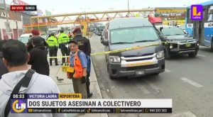 Colectivero muere tras ser baleado en San Juan de Miraflores