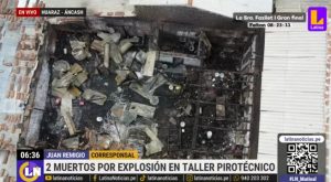 Áncash: explosión en taller de pirotécnicos deja 2 muertos