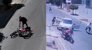 Arequipa: auto cierra el paso a delincuentes en plena huida