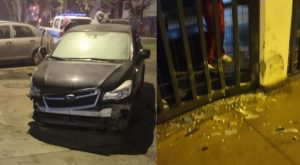 Futbolista de Sporting Cristal choca su auto contra una veterinaria