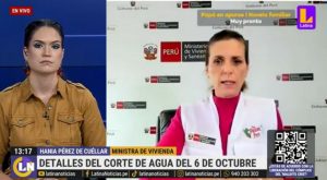 Ministra de Vivienda sobre corte masivo de agua: “Sedapal se equivocó groseramente” | VIDEO