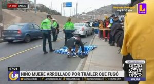 Niño de 9 años muere tras ser atropellado por tráiler