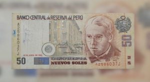 Cuánto vale un billete antiguo de 50 soles con el rostro de Abraham Valdelomar