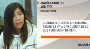 María Cordero Jon Tay: extrabajador revela que congresista lo obligaba a comprarle joyas y frutas