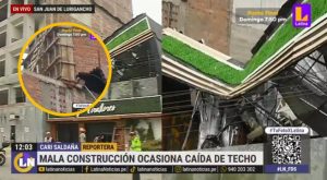 Muro de construcción ilegal cae sobre techo de discoteca en SJL