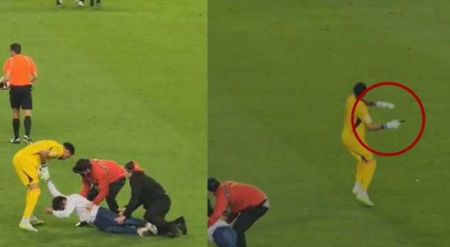 Gallese arroja celular de hincha tras querer una foto con Messi | VIDEO