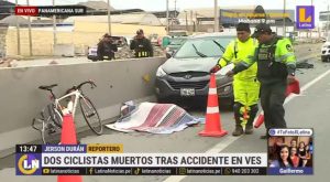 Ciclistas fallecen tras ser embestidos en plena Panamericana Sur