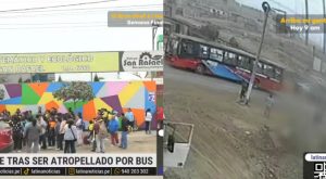 Escolar muere tras ser atropellado por bus de transporte público