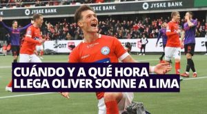 Cuándo y a qué hora llega Oliver Sonne a Lima