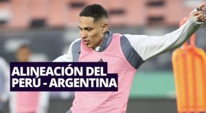 Así alinea Perú ante Argentina por Eliminatorias Sudamericanas 2026