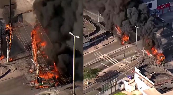 Brasil: delincuentes incendian 35 autobuses tras muerte de cabecilla criminal en operativo