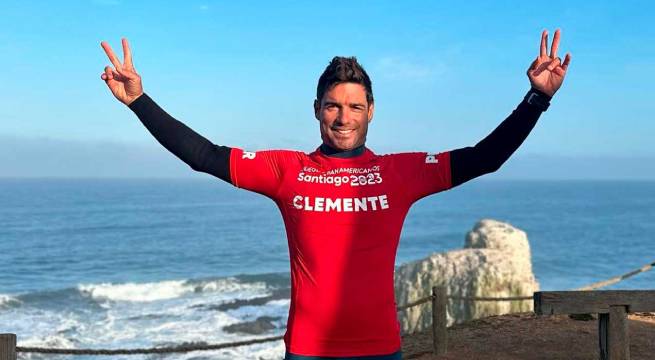 Piccolo Clemente ganó la medalla de oro en surf, en Santiago 2023