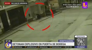 Sujeto detona explosivo en la puerta de una bodega de San Juan de Lurigancho