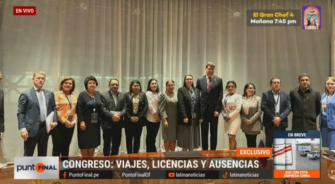 Qué congresistas solicitaron licencia para realizar viajes al exterior