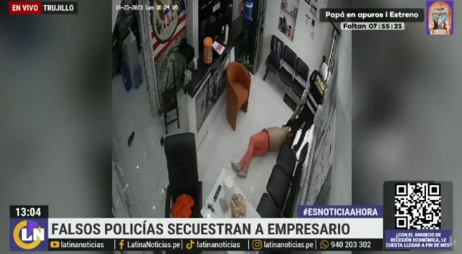 Trujillo: delincuentes usaron trajes de policías y secuestraron a empresario