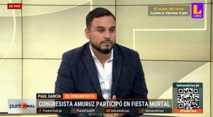 Excongresista Paul García niega que presunto asesino de joven haya sido invitado a fiesta en Lince