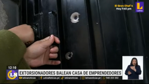 San Juan de Lurigancho: extorsionadores balean casa de emprendedores | VIDEO 