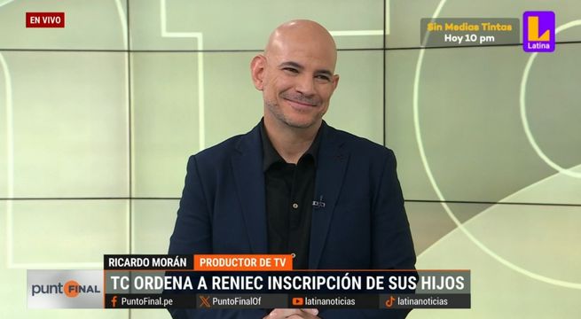 Qué dijo Ricardo Morán sobre decisión del TC que permitirá inscripción de sus hijos en Reniec