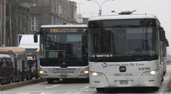 Metropolitano ofrecerá dos nuevos servicios expresos que conectarán Comas y Miraflores