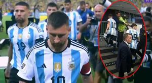 Lionel Messi y toda la selección de Argentina abandonan la cancha [Video]