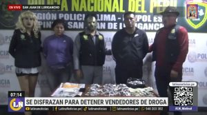 SJL: Policías se disfrazan de Freddy Krueger, Tiffany y Jason para capturar a vendedores de droga 