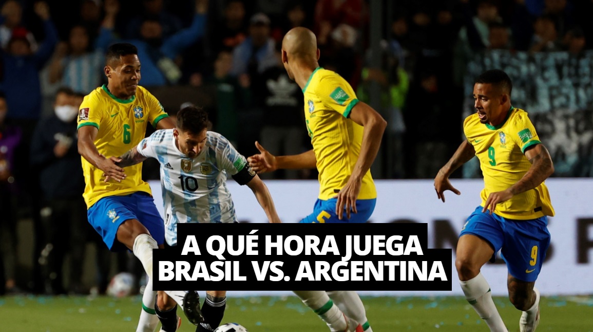 Qué hora juega Argentina vs. Brasil HOY