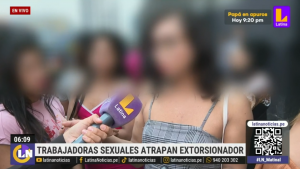 Trabajadoras sexuales capturaron a su presunto extorsionador en Cercado de Lima