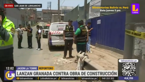 San Juan de Lurigancho: atacan con explosivo obra de construcción y dejan un herido | VIDEO 