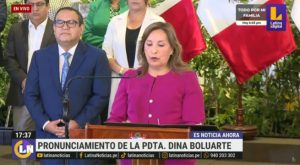 Dina Boluarte dio mensaje a la nación tras denuncia de Patricia Benavides