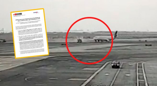 Corpac afirma que video sobre accidente en Aeropuerto Jorge Chávez fue editado