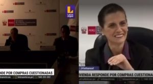Ministra de Vivienda sufre ‘apagón’ en plena conferencia y recuerda a Alianza Lima
