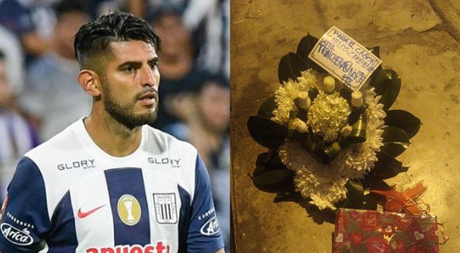 Envían arreglo floral fúnebre a Carlos Zambrano previo a la final de Liga 1