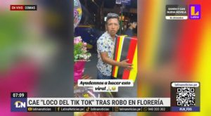 Comas: capturan al «Loco TikTok» por robar un osito de peluche en una florería