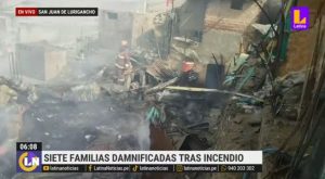Familias pierden sus casas tras feroz incendio en San Juan de Lurigancho