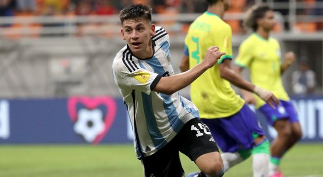 Argentina golea a Brasil en el Mundial Sub 17 y enfrentará a Alemania en la semifinal