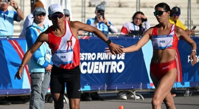 Juegos Panamericanos 2023: Kimberly García y César Rodríguez ganan la medalla de plata en marcha por relevos mixtos